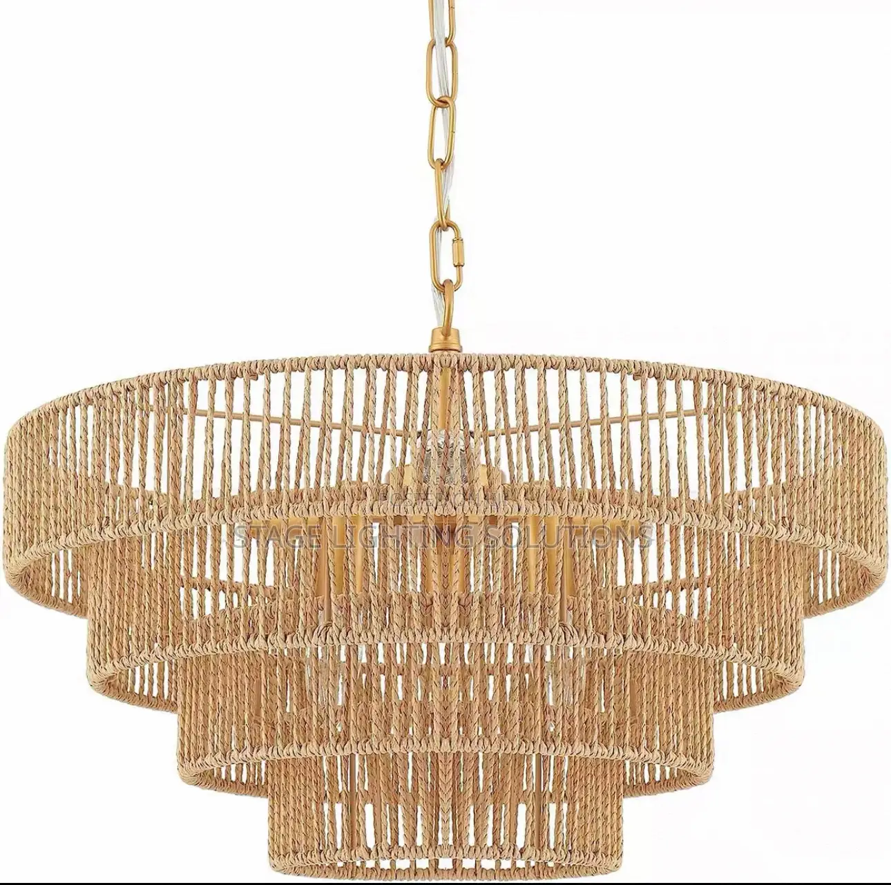 Rustic/Rattan Bamboo Chandelier Lights