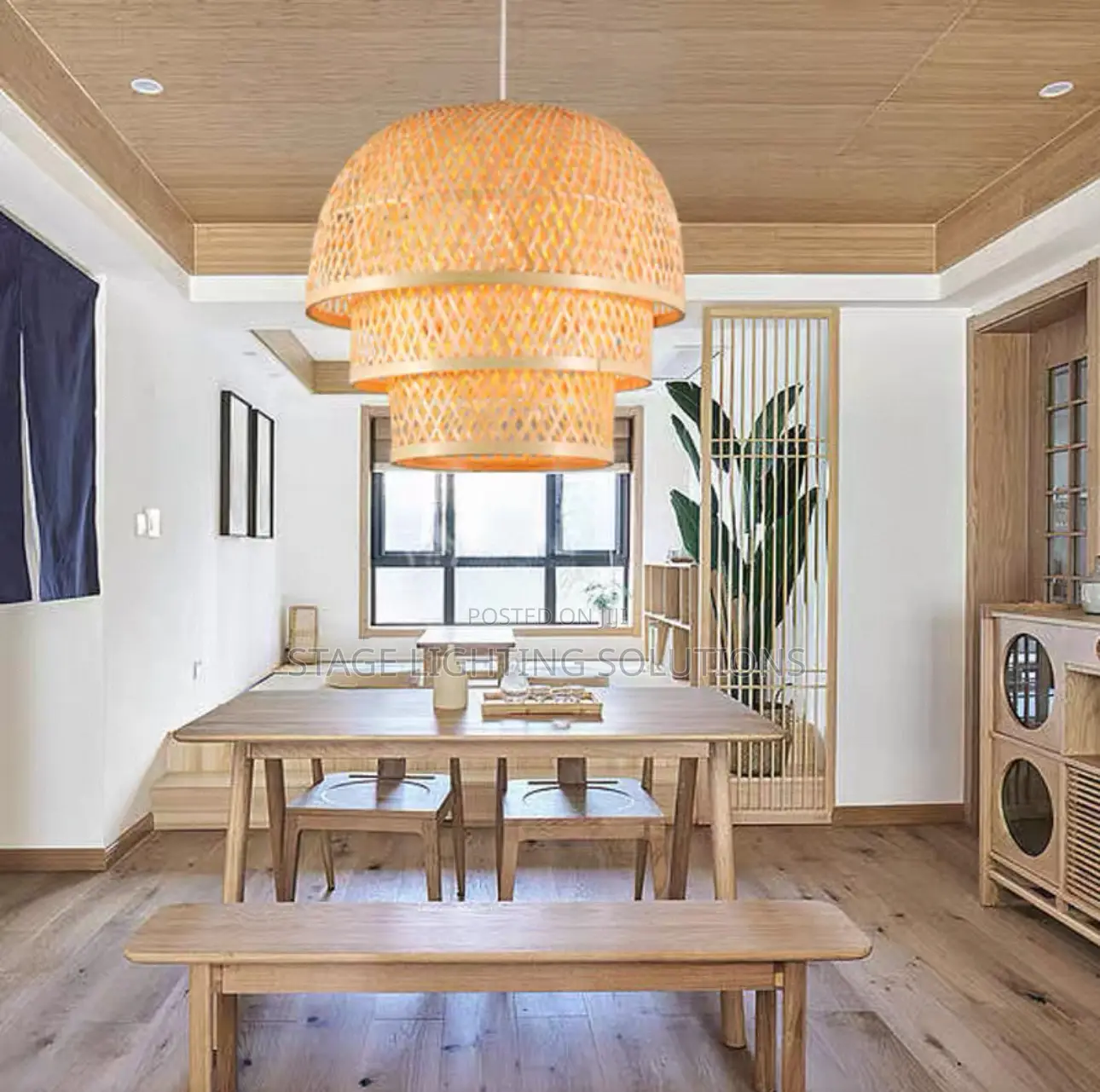 Rustic Rattan Pendant Lights