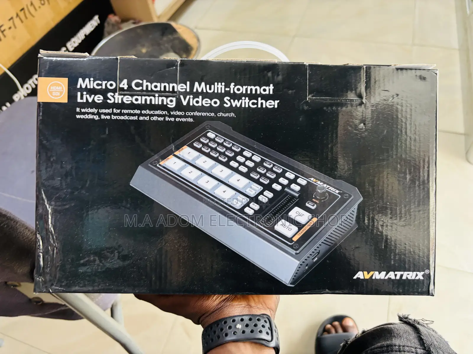 Multi Format Av Matrix 4 Channel Hdmi Video Switcher