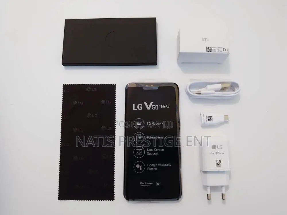 New LG V50S ThinQ 5G 128 GB Black
