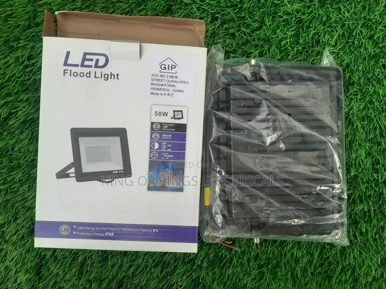 50w Gip Led Floodlight – Bright, Durable Energy Efficient