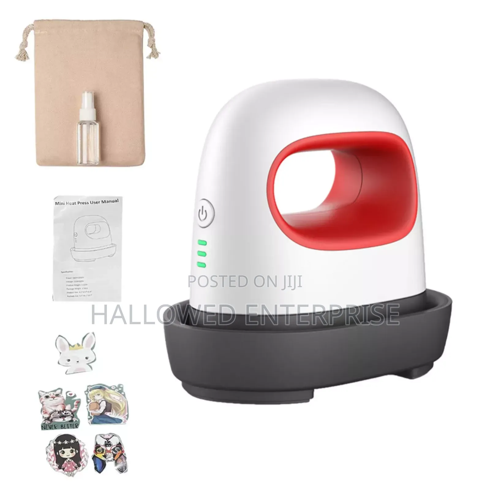 Mini Electric Iron Label Heat Press Machine Shoe T-Shirt Bag Logo