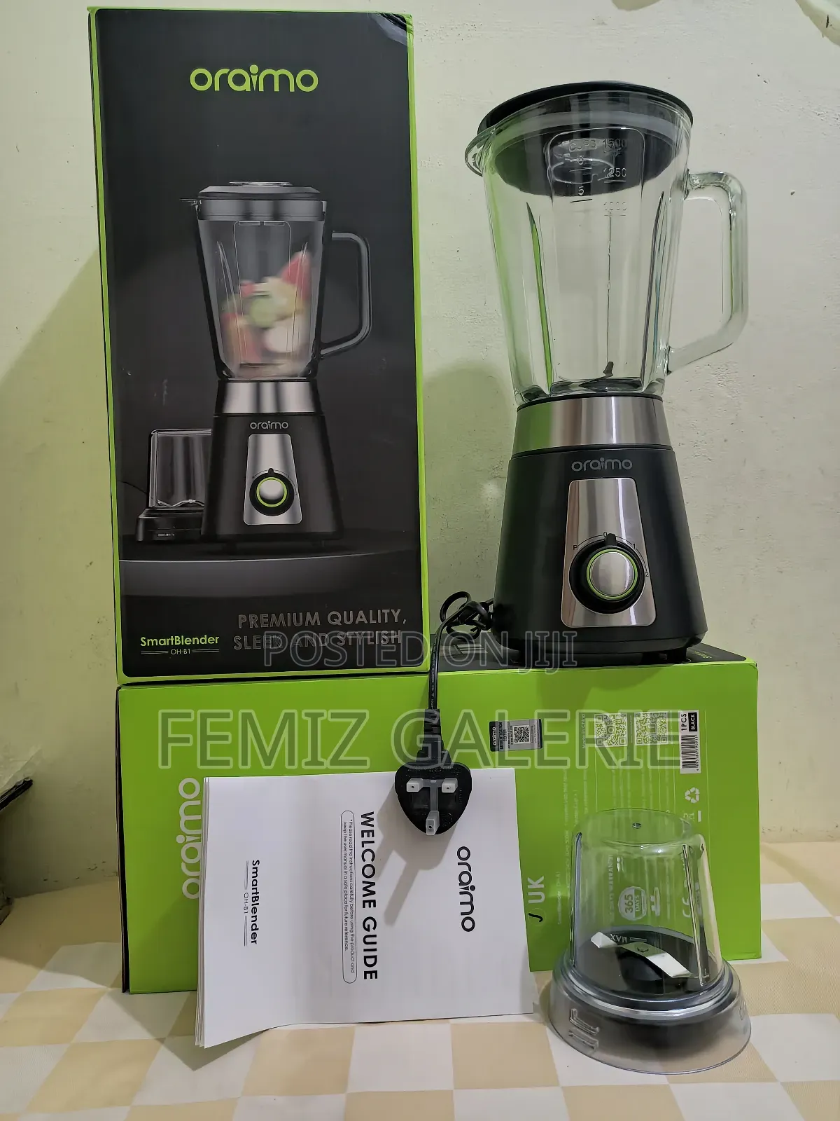 Oraimo Smart Blender 1.5l Glass Jar Blender