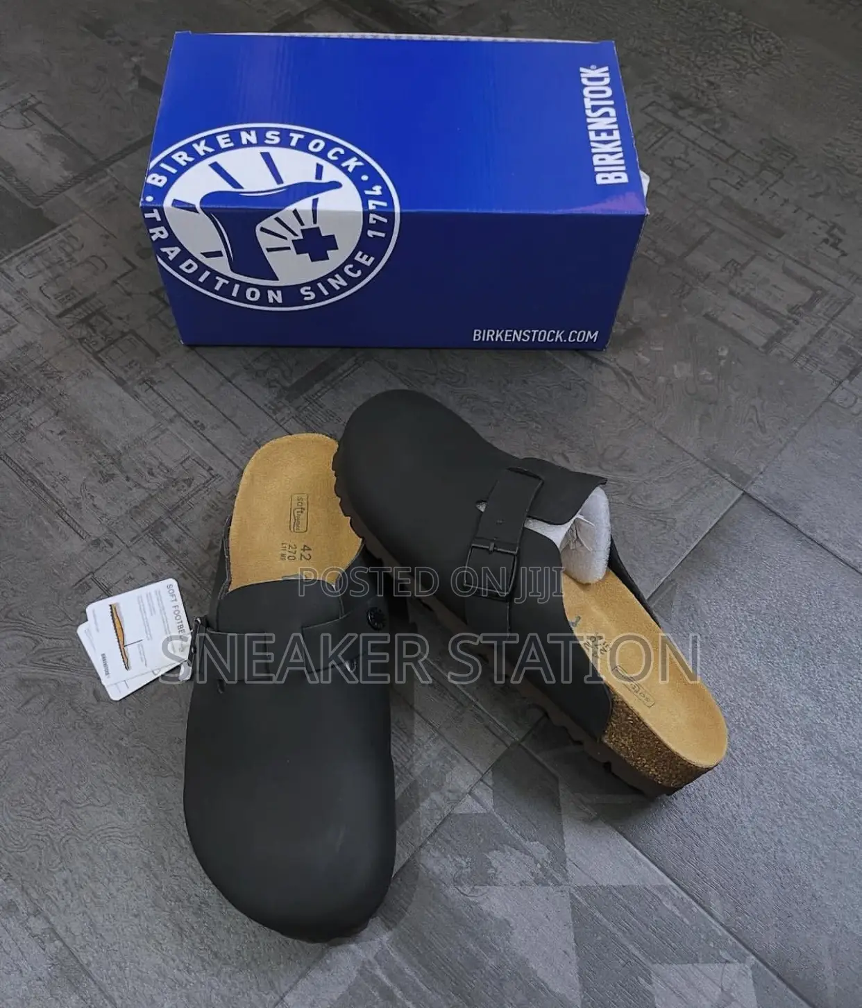 Birkenstock Boston Leather Black