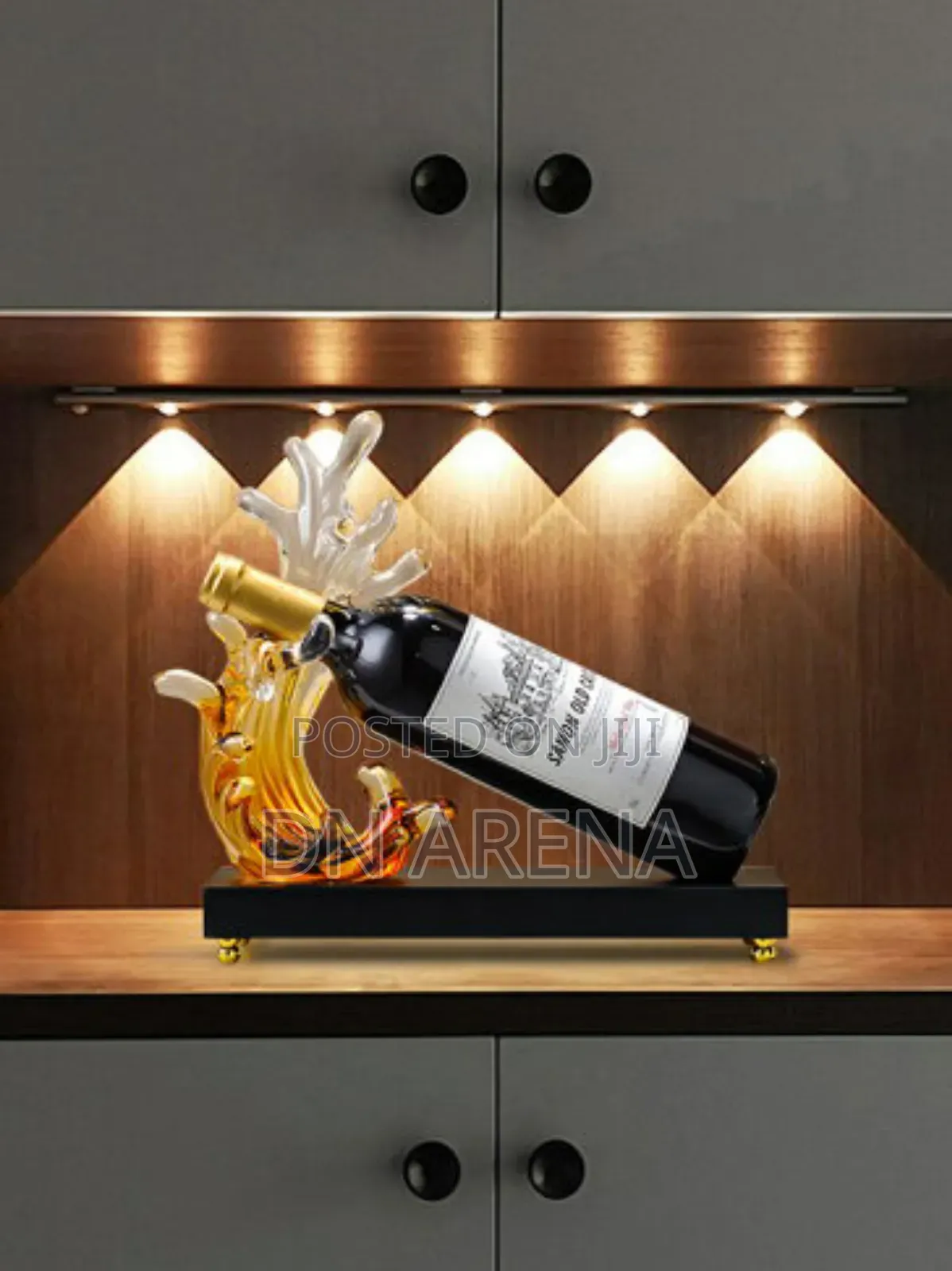 Abstract Art Style Wine Rack