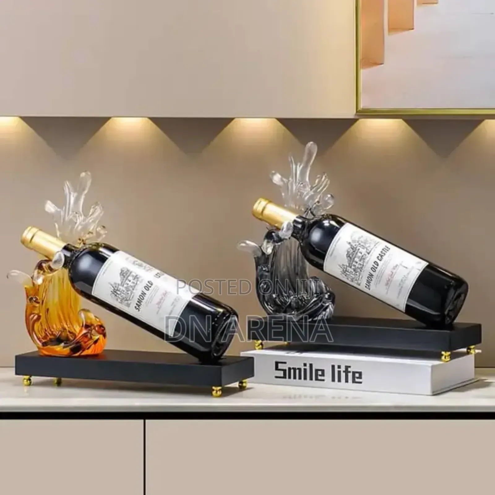 Abstract Art Style Wine Rack