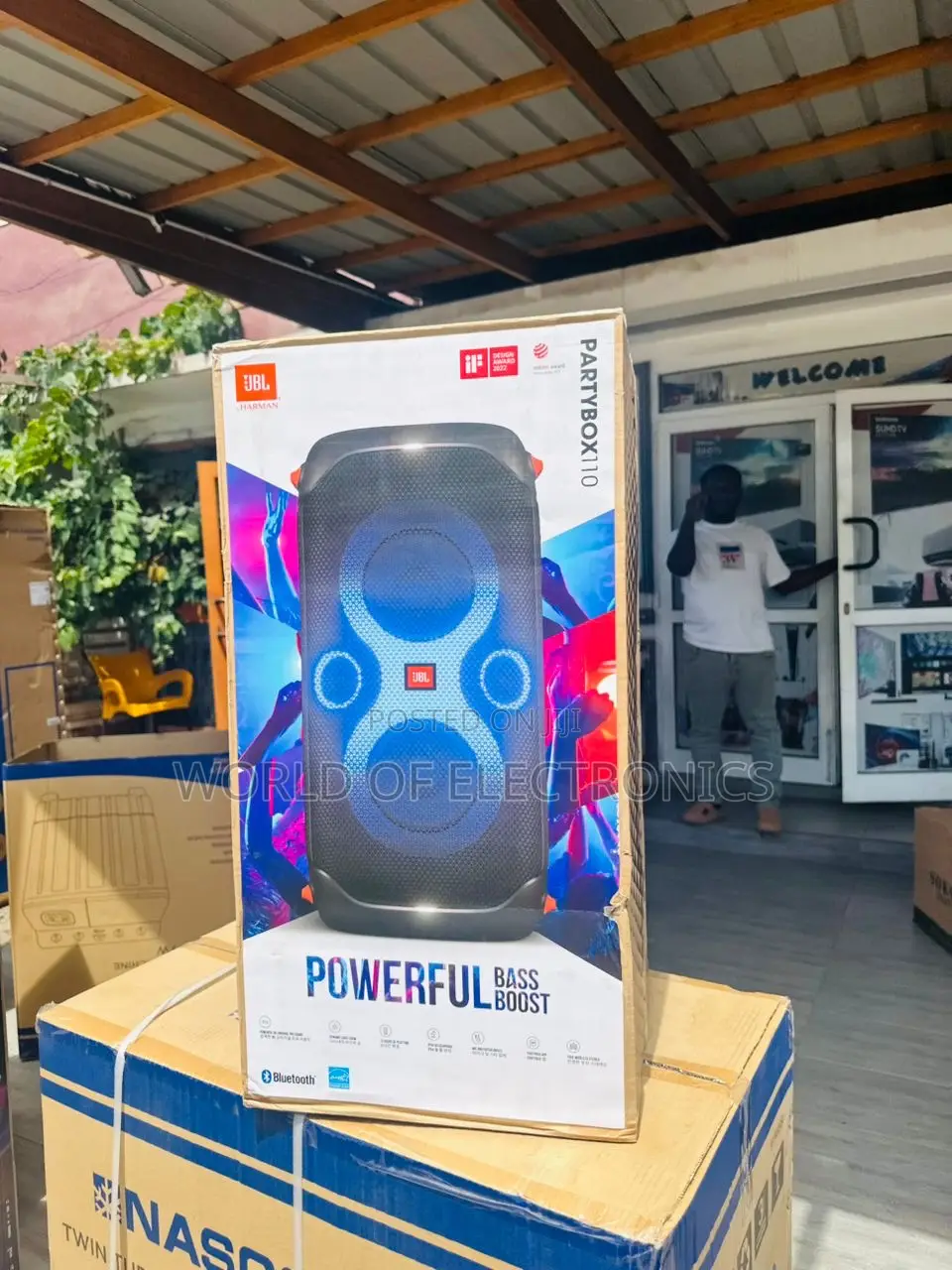 Powerful Bass Boost Party Box 110 Wirelessly Connect Bt