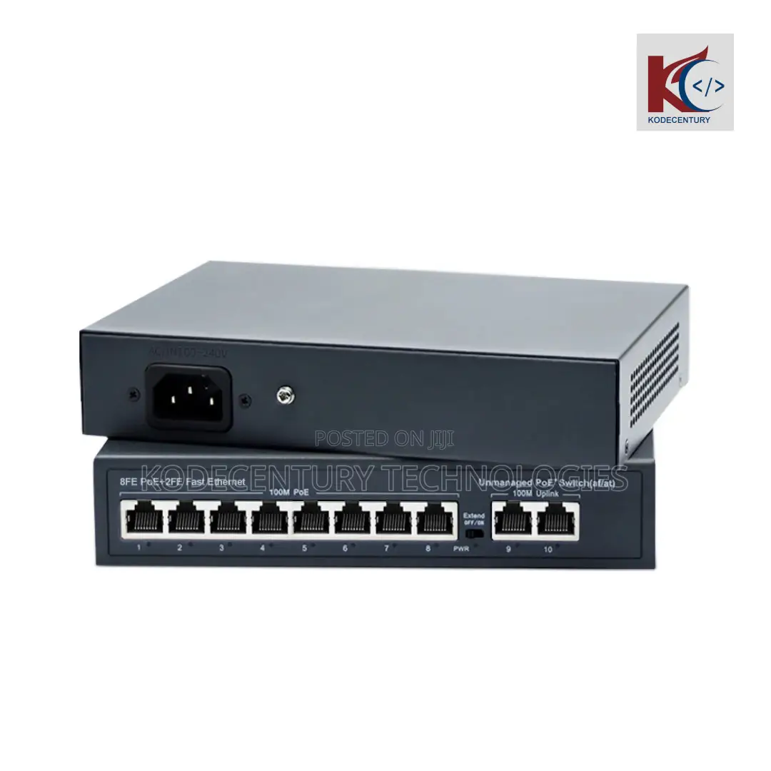 8 Port Megabit (Non-Giga) Poe Switch