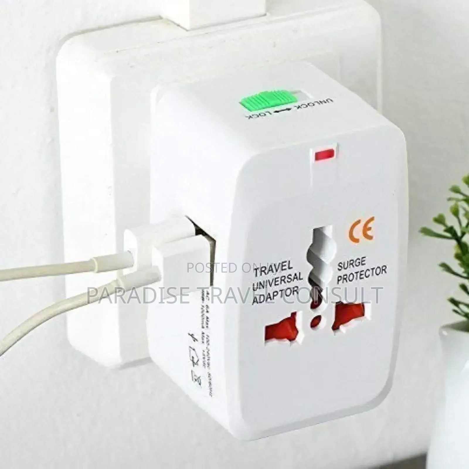 Travel Universal Adaptor With Usb Slot