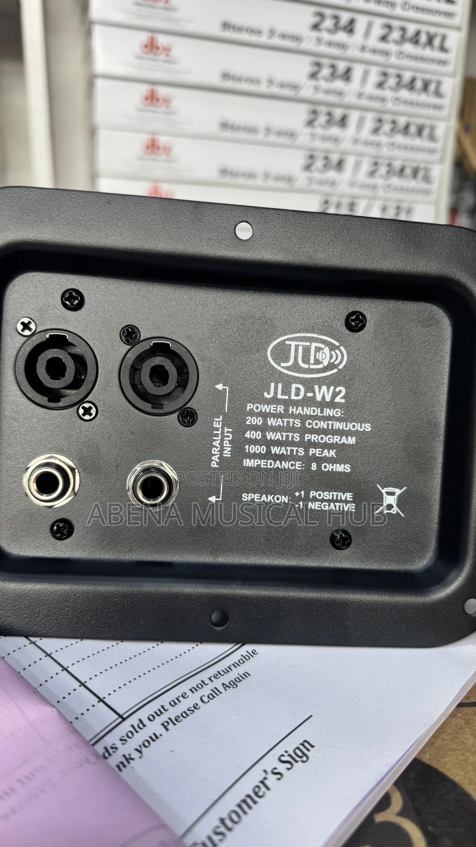 JLD - W 2 Three Way Speaker Crossover