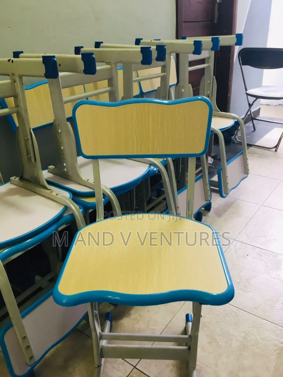 Green Study Table and Chair Set