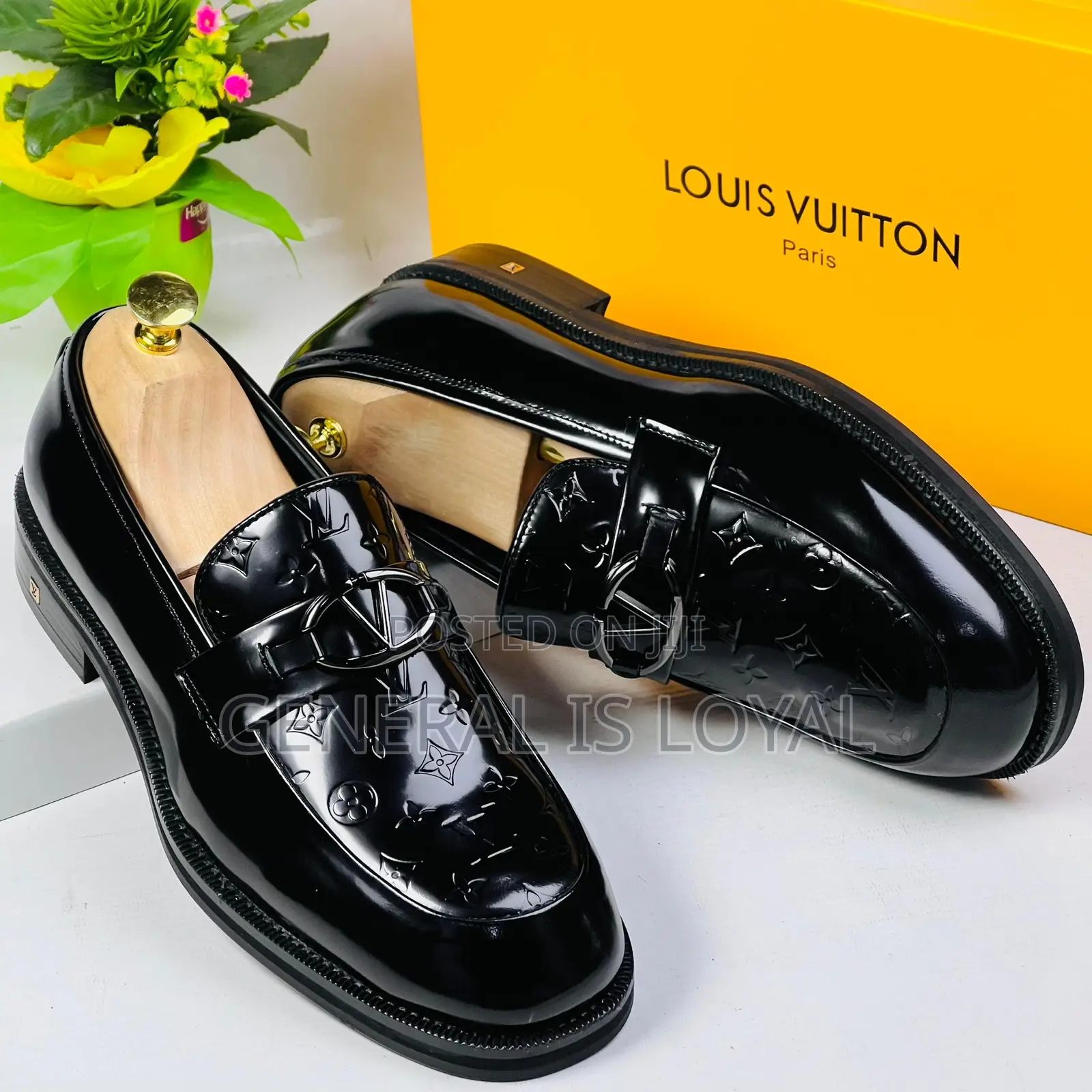 Louis Vuitton Black Classic Men Shoe