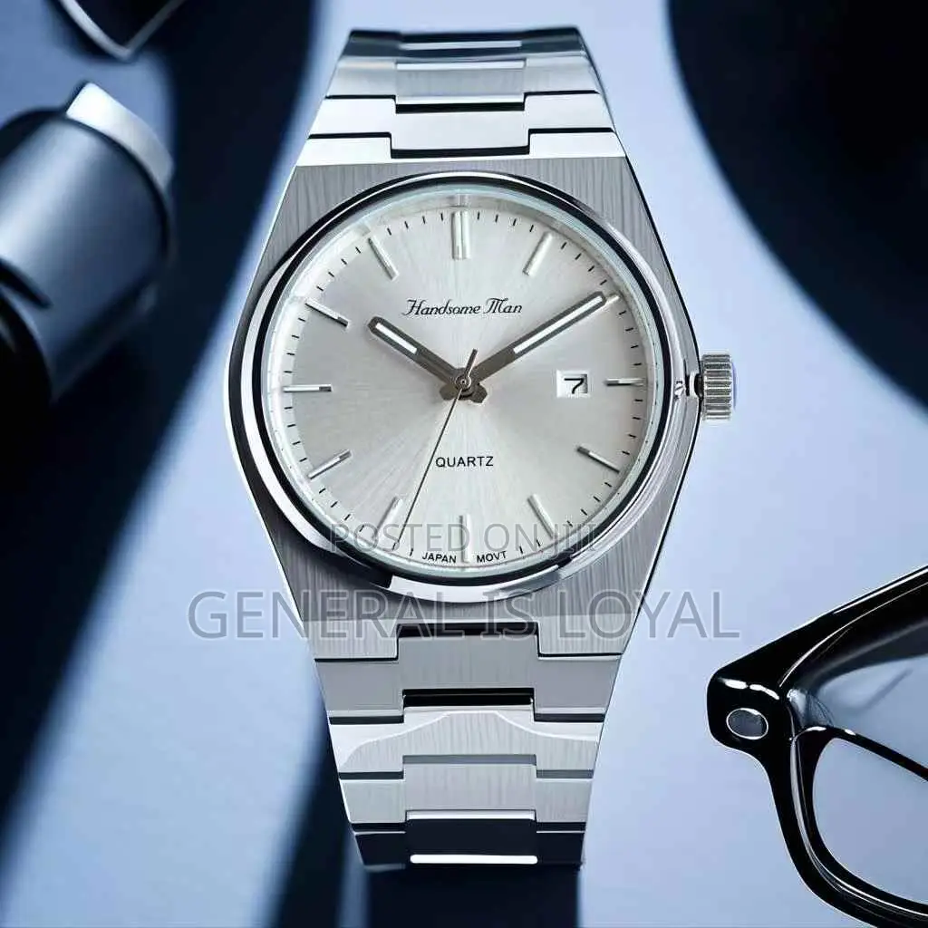 Handsome Tan Luxury Stainless Date Men Watch