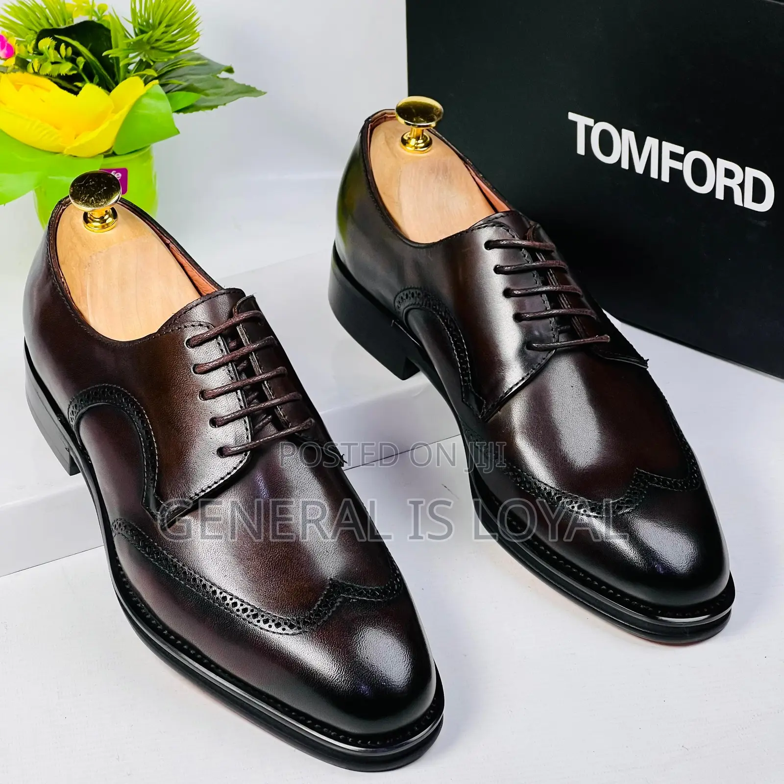 J.M Weston Dark Coffee Executive Men Leather Shoe
