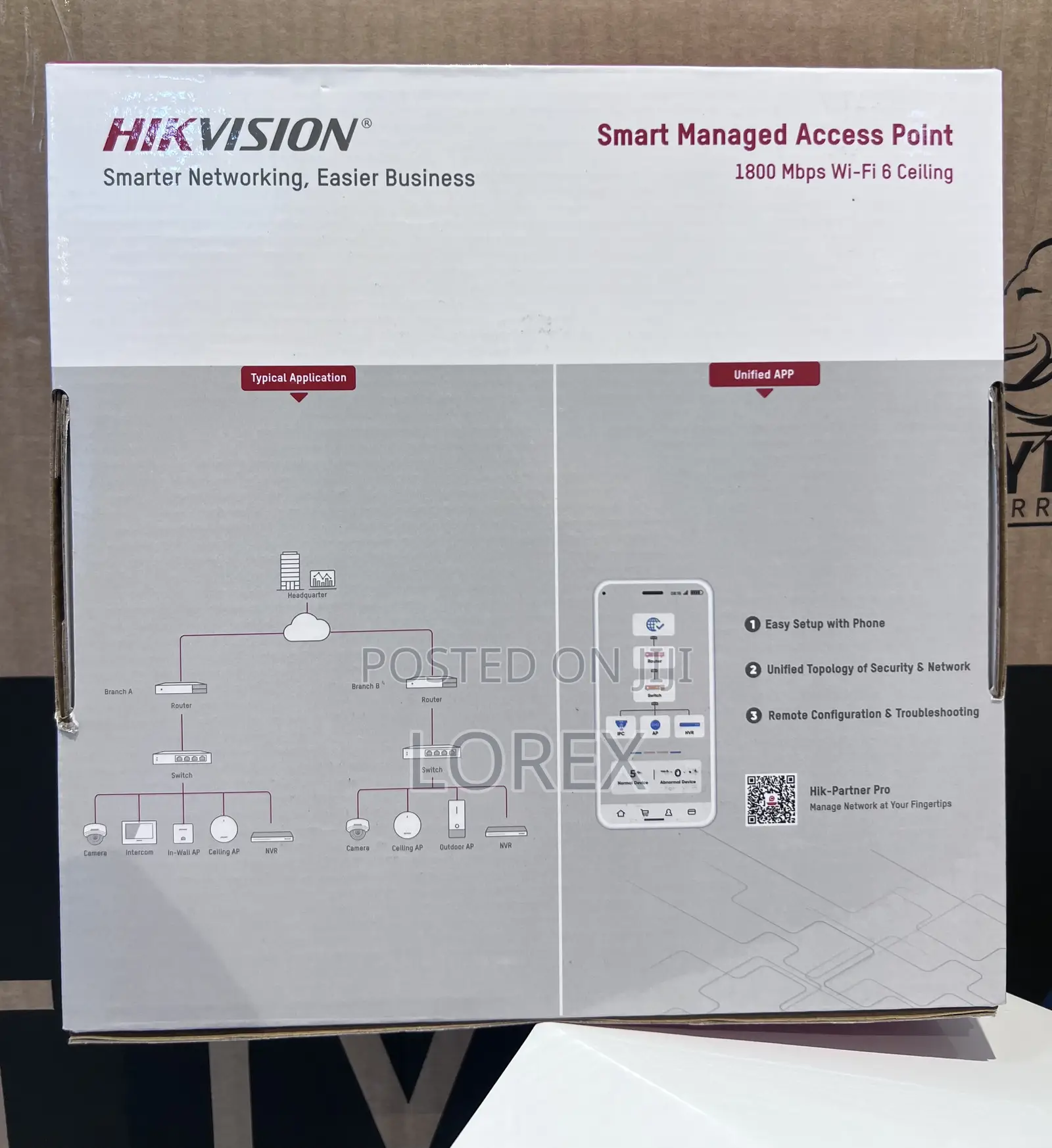 Hikvision Wi-fi 6 1800m Ceiling Access Point Ds-3wap622g-si