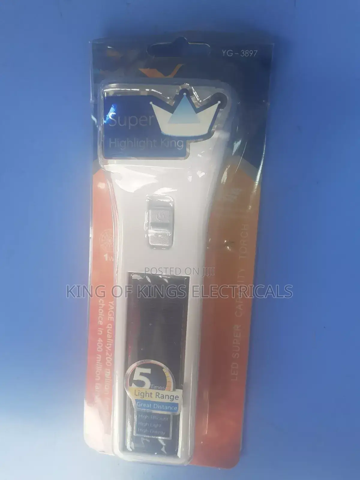 Yage Super Highlight King Led Torch Light – Rechargeable and Solar