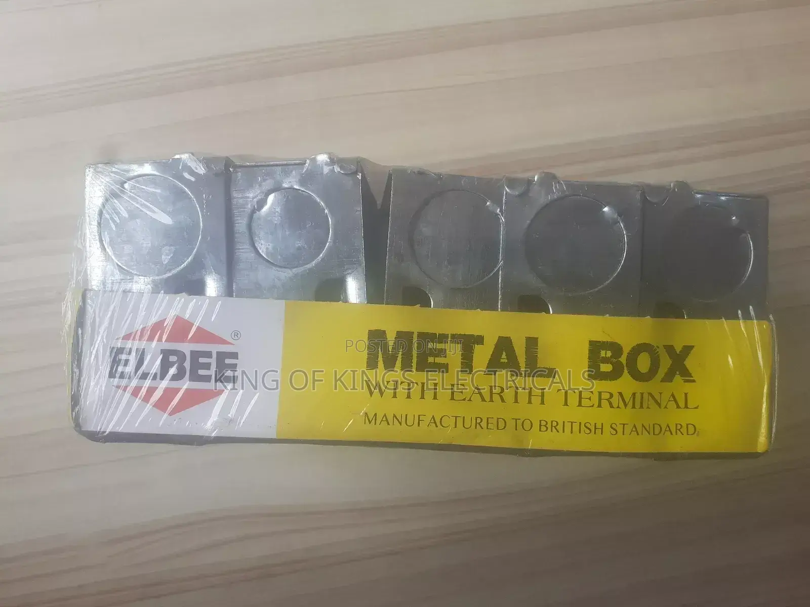 Elbee 3×3 Metal Electrical Back Box(Conduit)Heavyduty British Standard