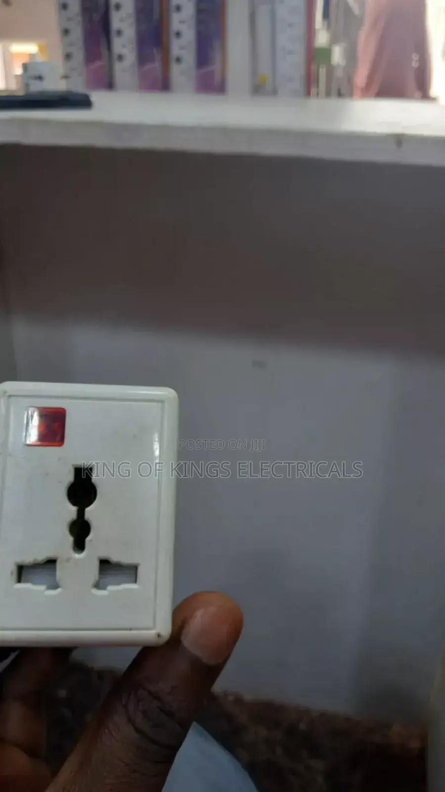 Universal 3-Pin Plug Adapter With Fuse Indicator Light