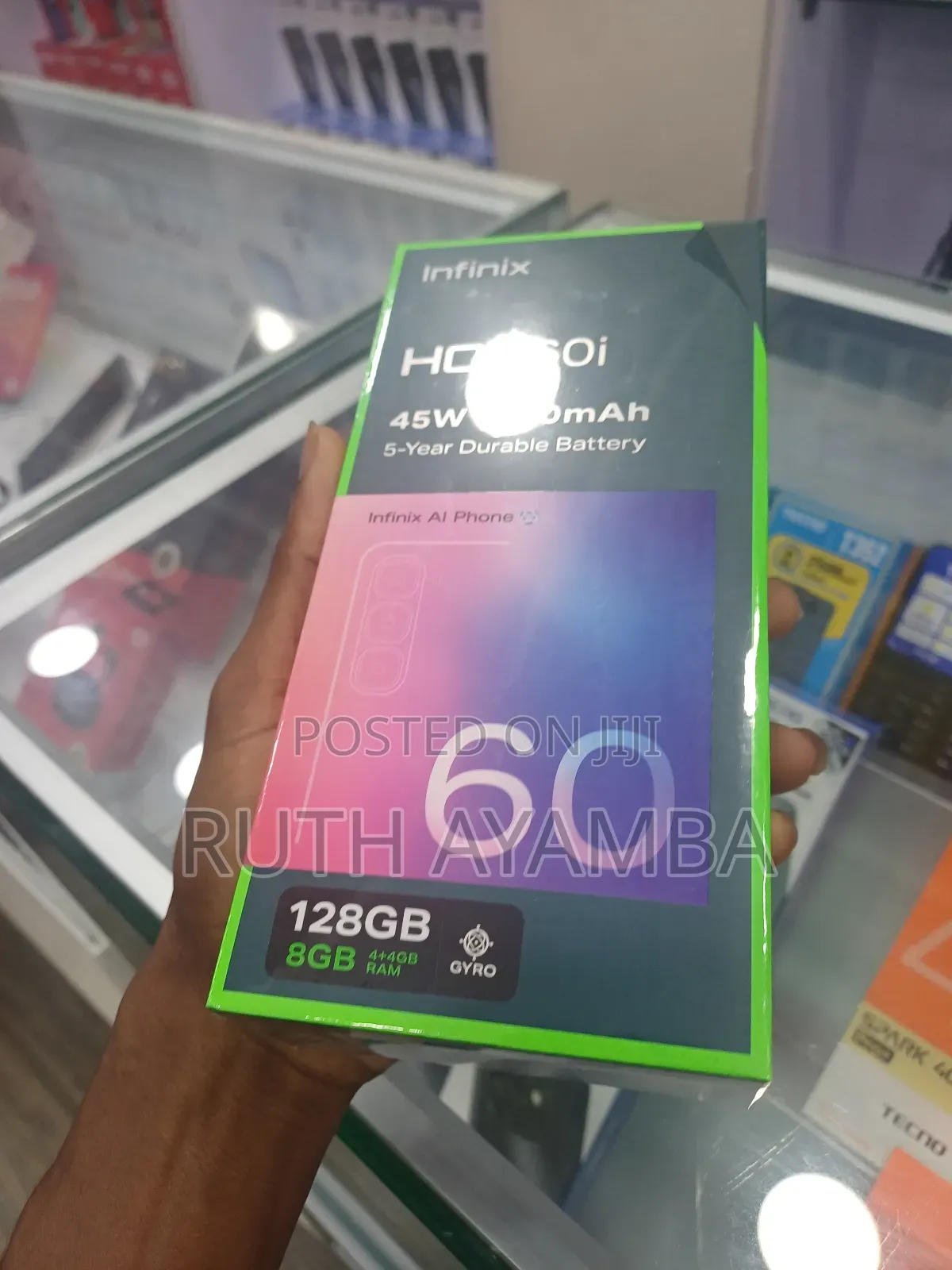 New Infinix Hot 60i 128 GB Black