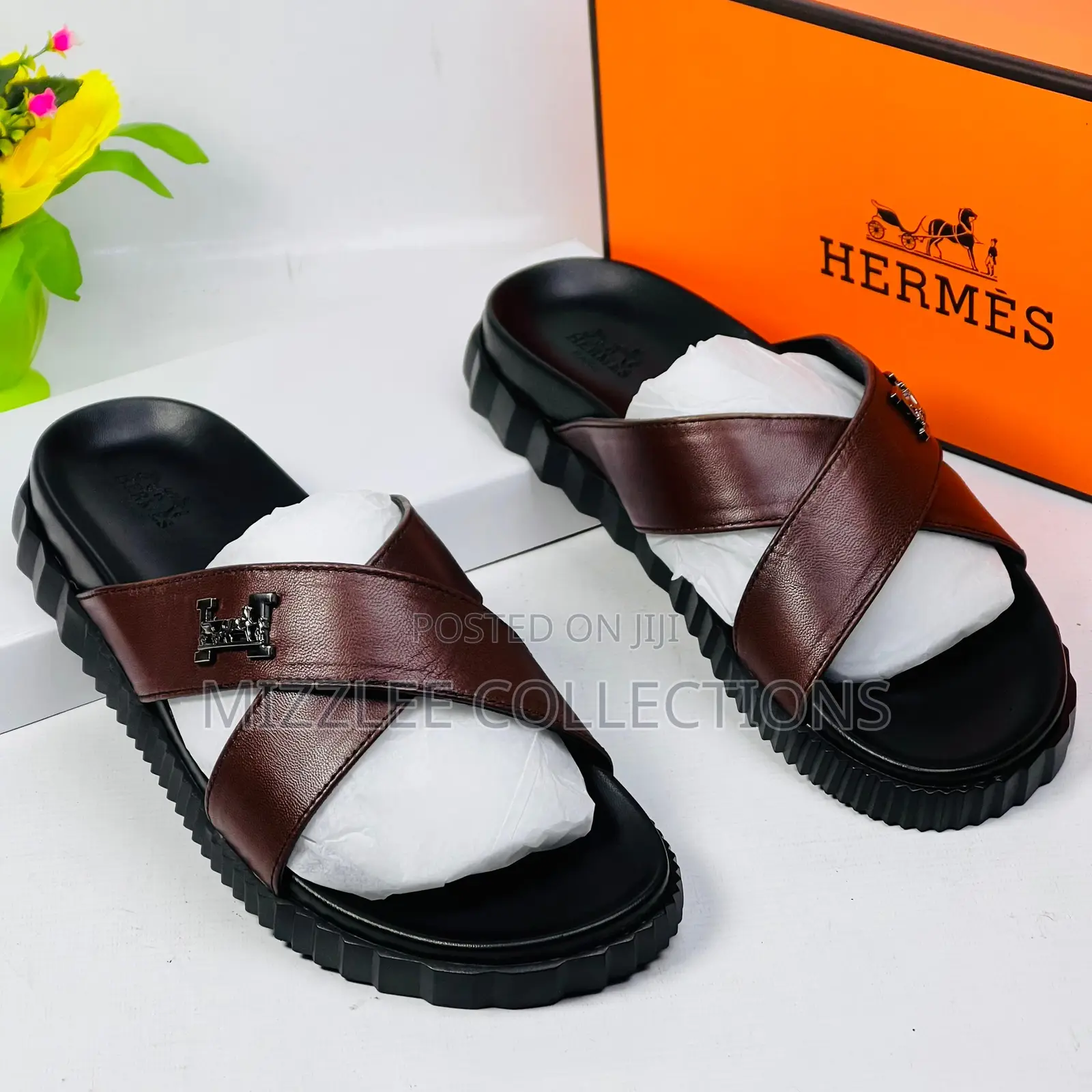 Classic Men Hermes Slippers