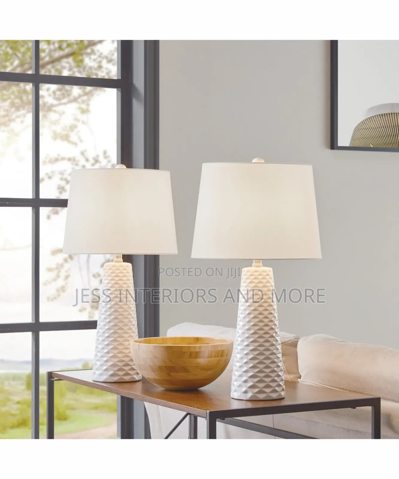 Table Lamp Set of 2 (Marble Base)