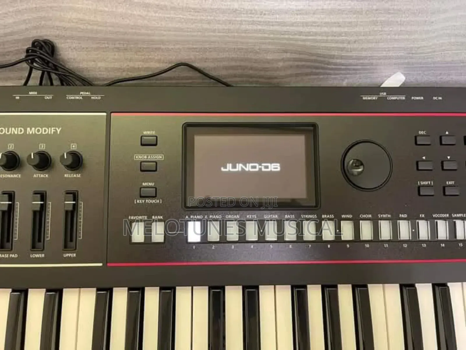 Roland Juno-D6 Keyboard Synthesizer.