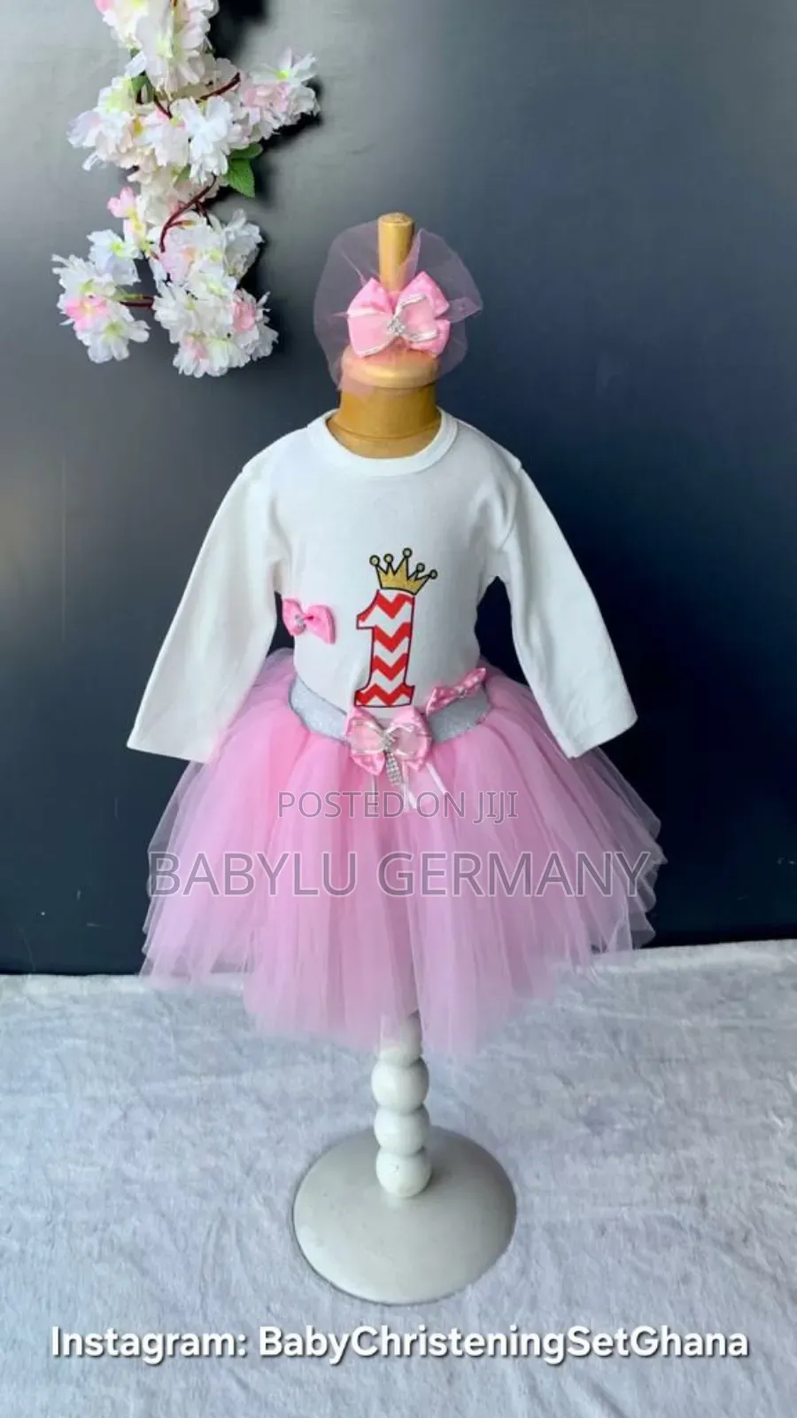 Premium Pink Tutu Skirt, Top, Head Band Gift Set