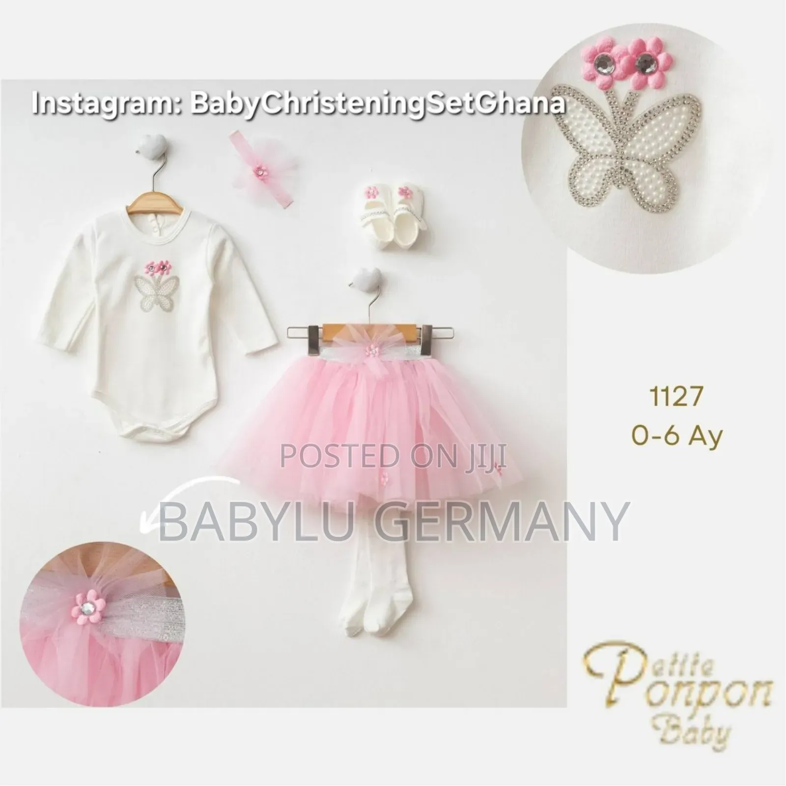 Baby Girl 5 Piece Pink Tulle Tutu Skirt Gift Box