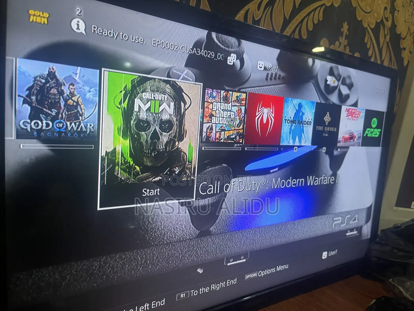 Ps4 Standard Jailbreak and Account With 7games of Your Choice