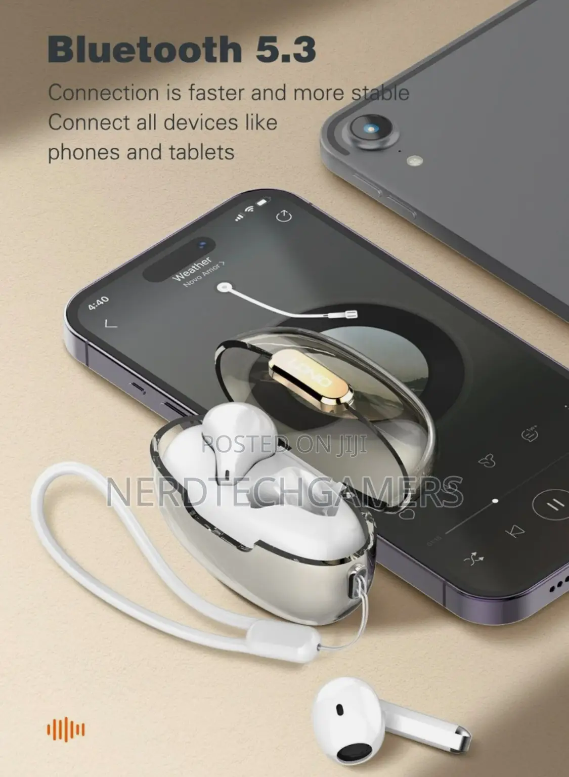 Ldnio T03 Wireless Earphone True Blue Tooth Gaming Headset Music Tou
