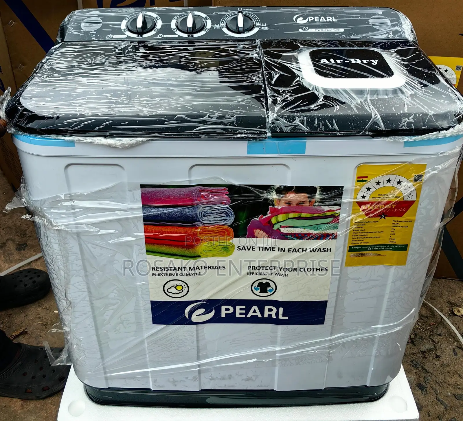 Pearl 7kg Semi Automatic Washing Machine