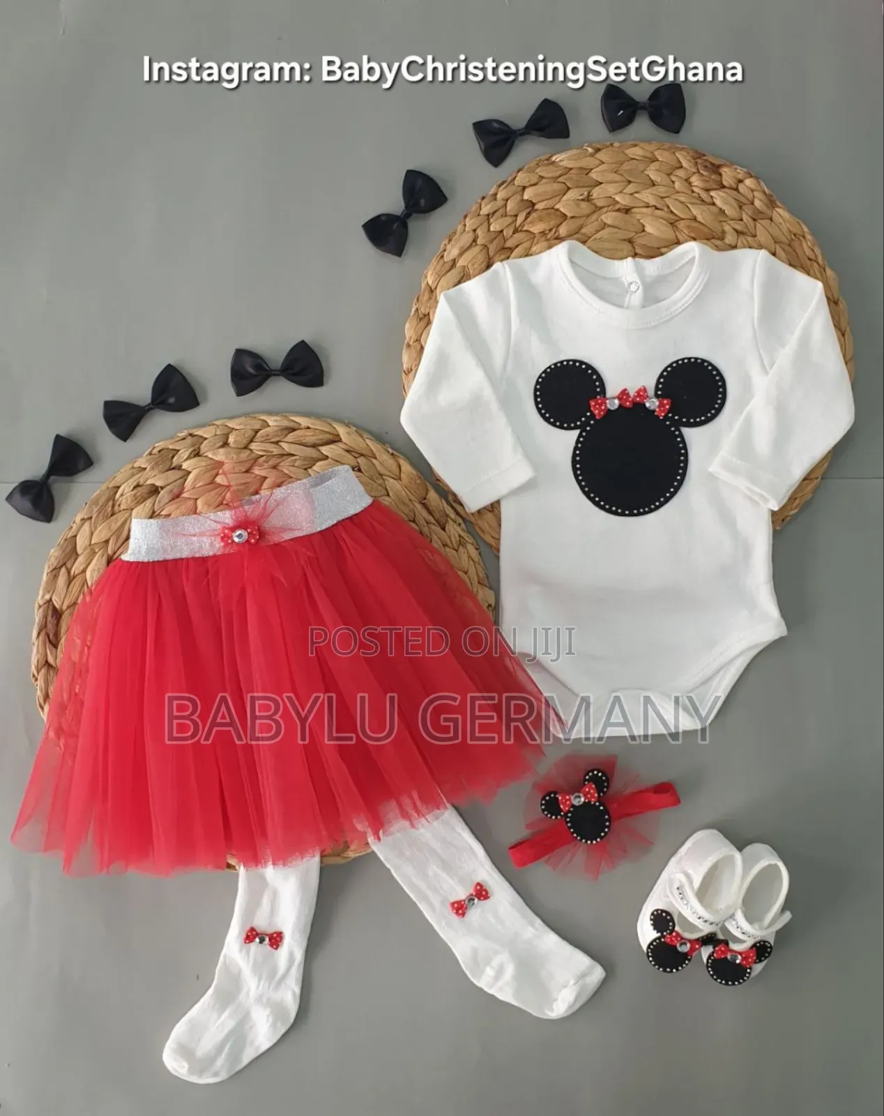 Mickey Mouse Baby Girl Tutu Skirt Gift Set