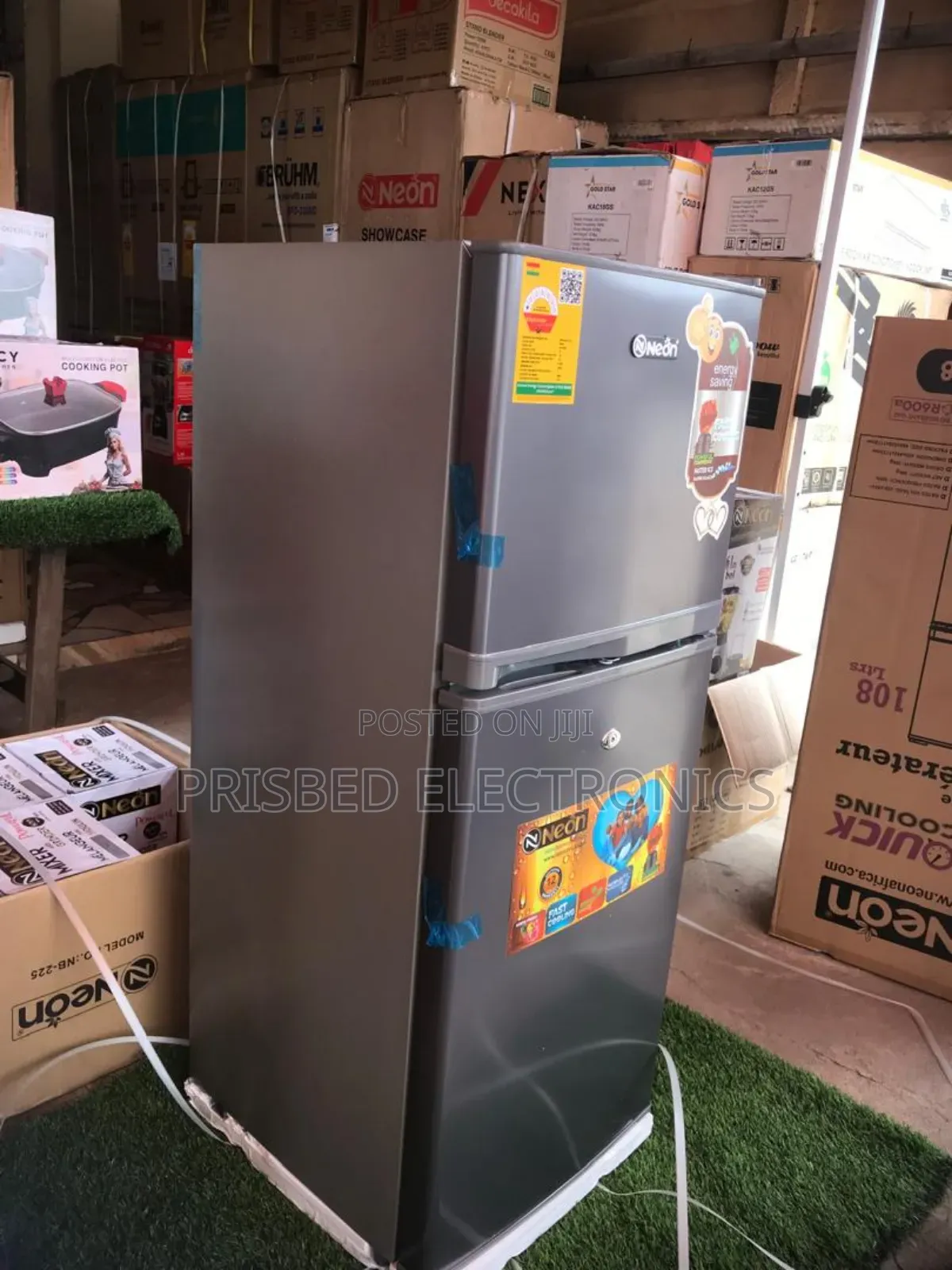 Neon Double Door Fridge 108 Litres Top Freezer