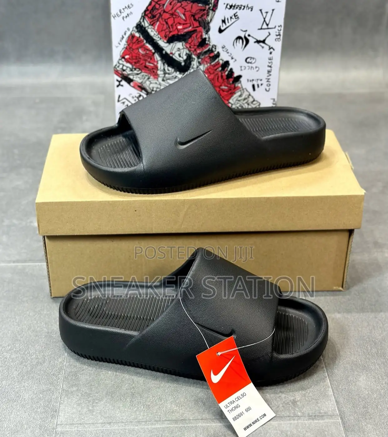 Nike Calm Slides Black