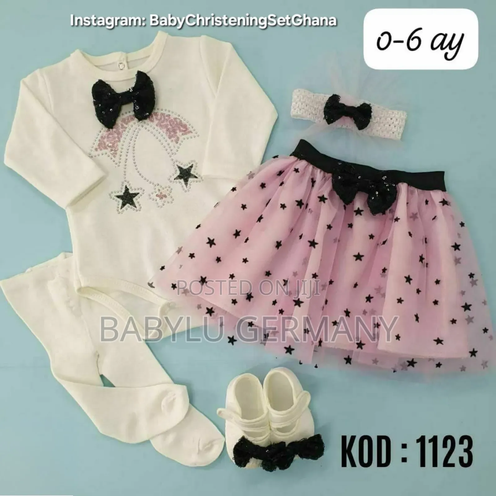 Pink Polka Dots Tutu Skirt 5 Piece Gift Set