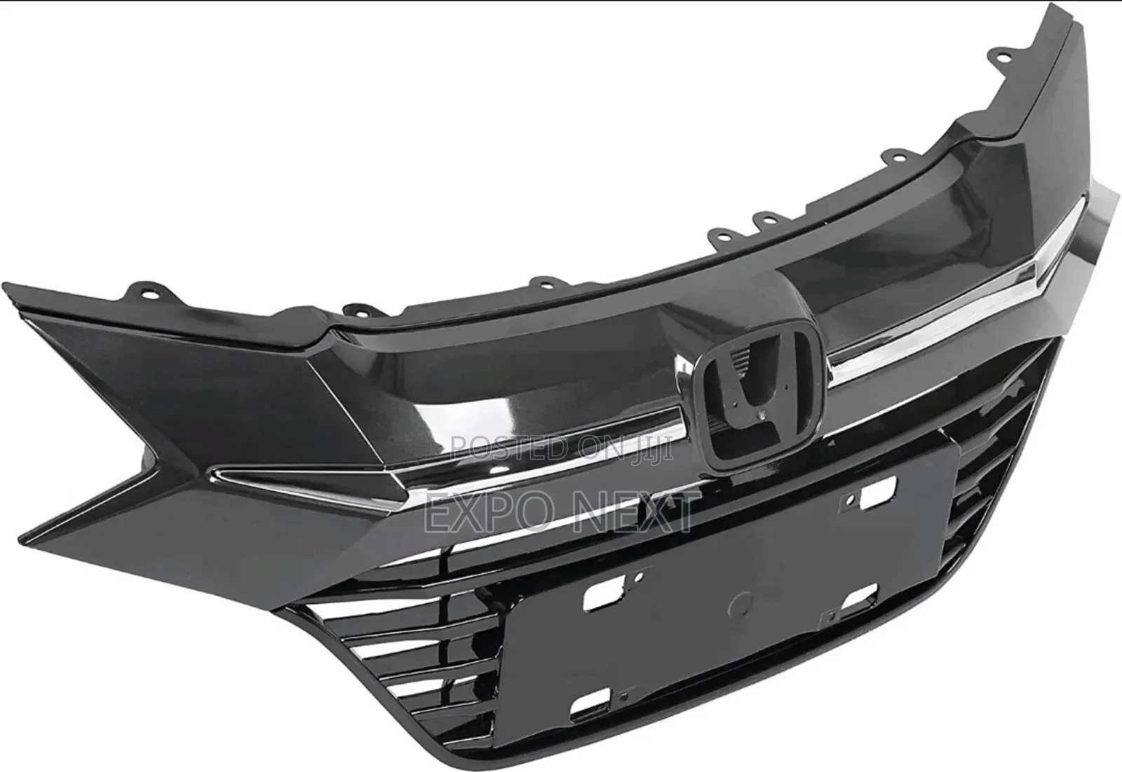 Black & Chrome Front Upper Grille  2016-2018 Honda Hr-v