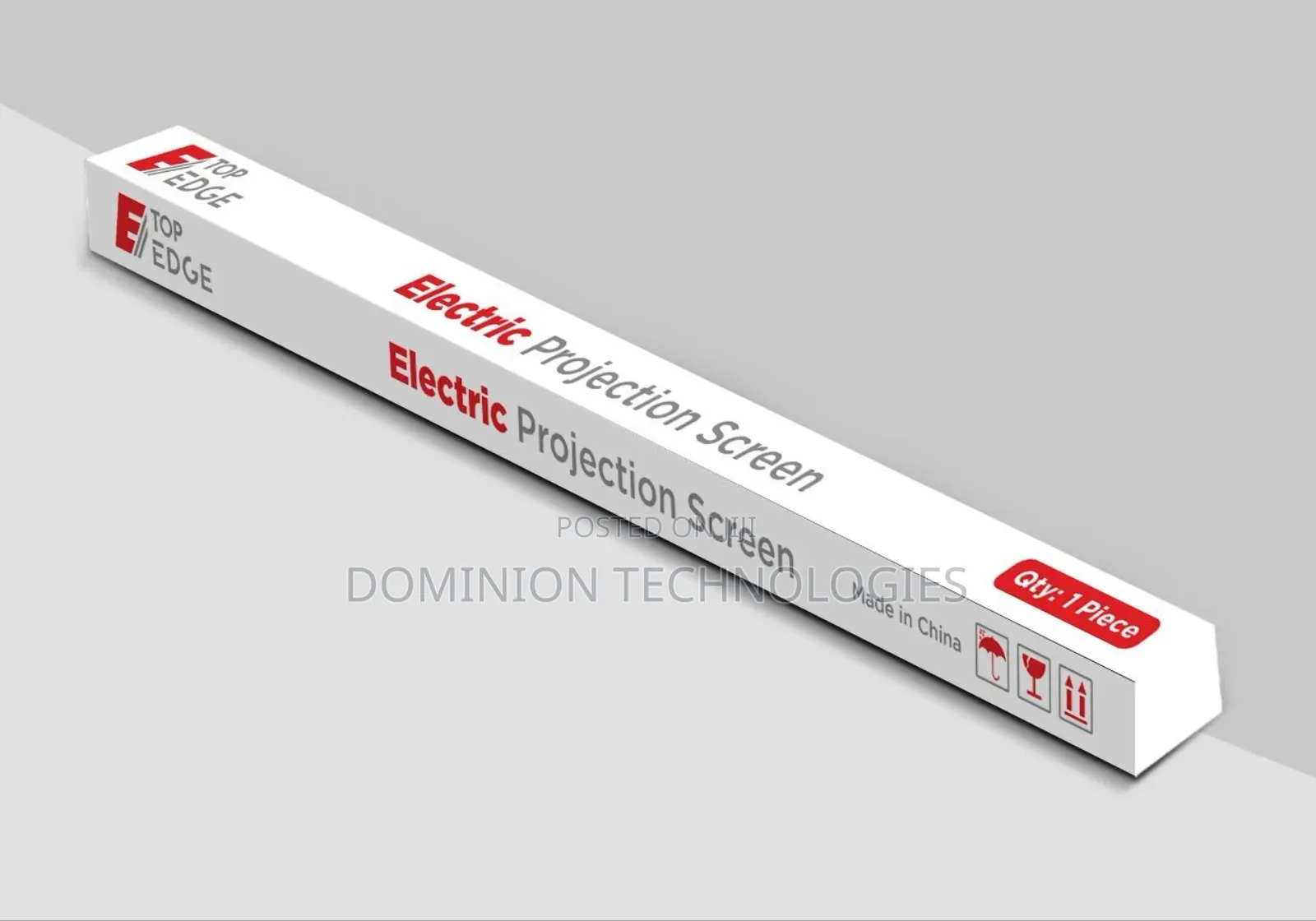 Top Edge 150cm*150cm Electronic /Motorized Projector Screen