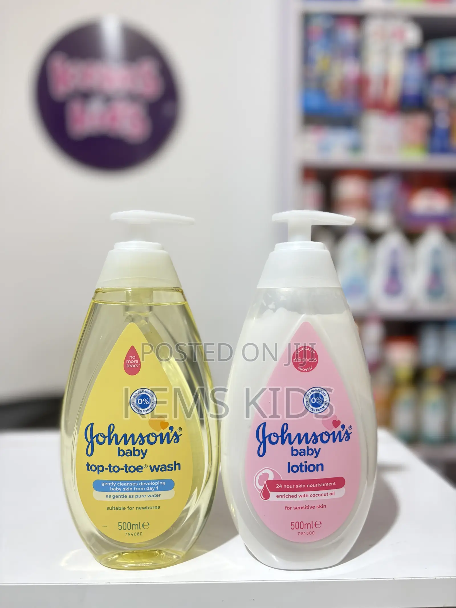Johnsons Lotion and Wash