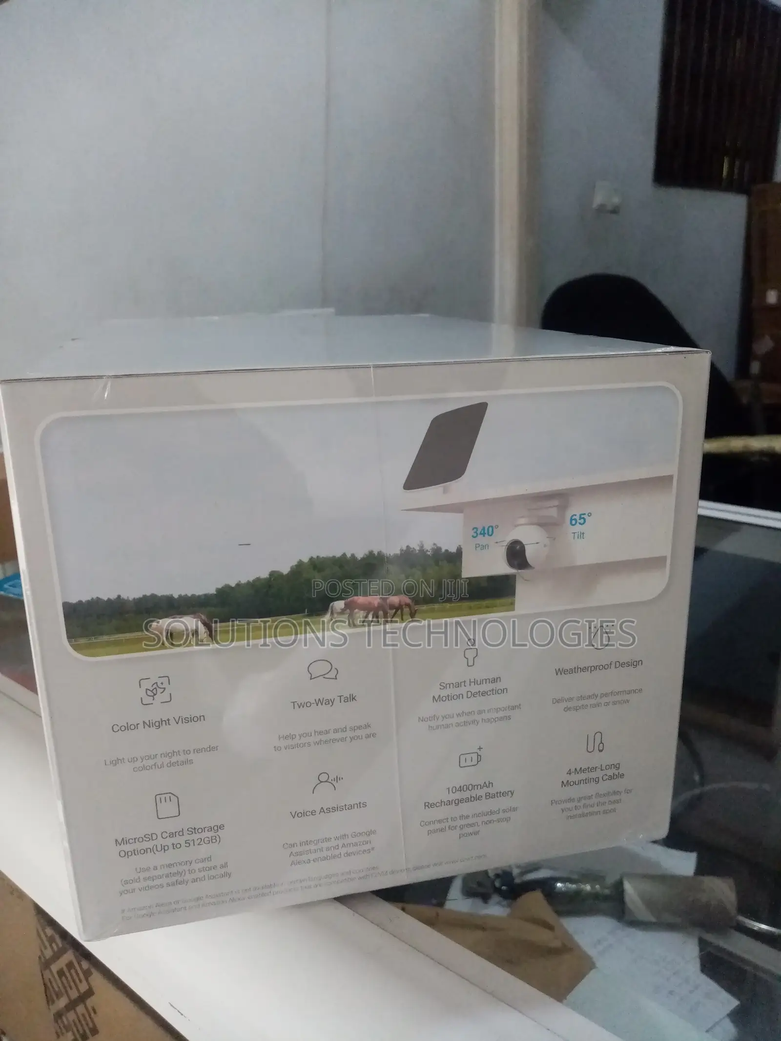 Eb8 4g- Smart Home Battery Powered Solar Panel Kit