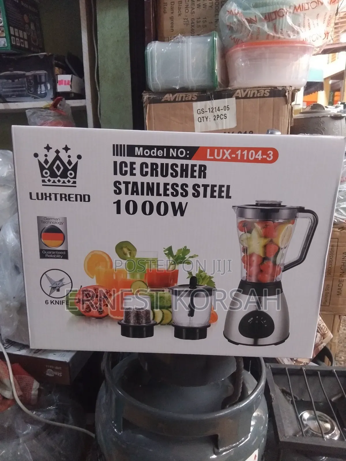 3 In 1 Ice Crusher Stainless Steel Blender