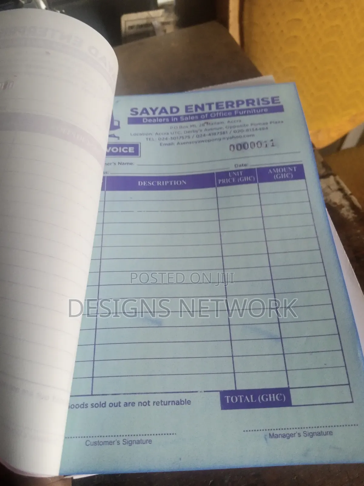 Receipt/ Waybill/ Invoice Design And Print