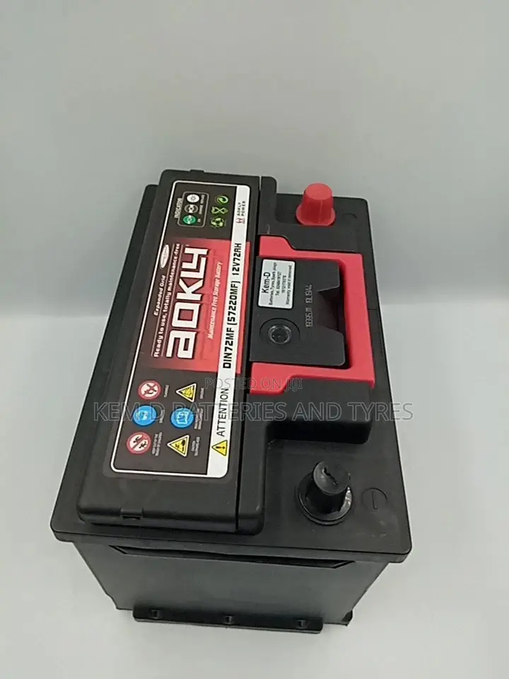 12 Volts 15 Plates Aokly Battery - Free Delivery