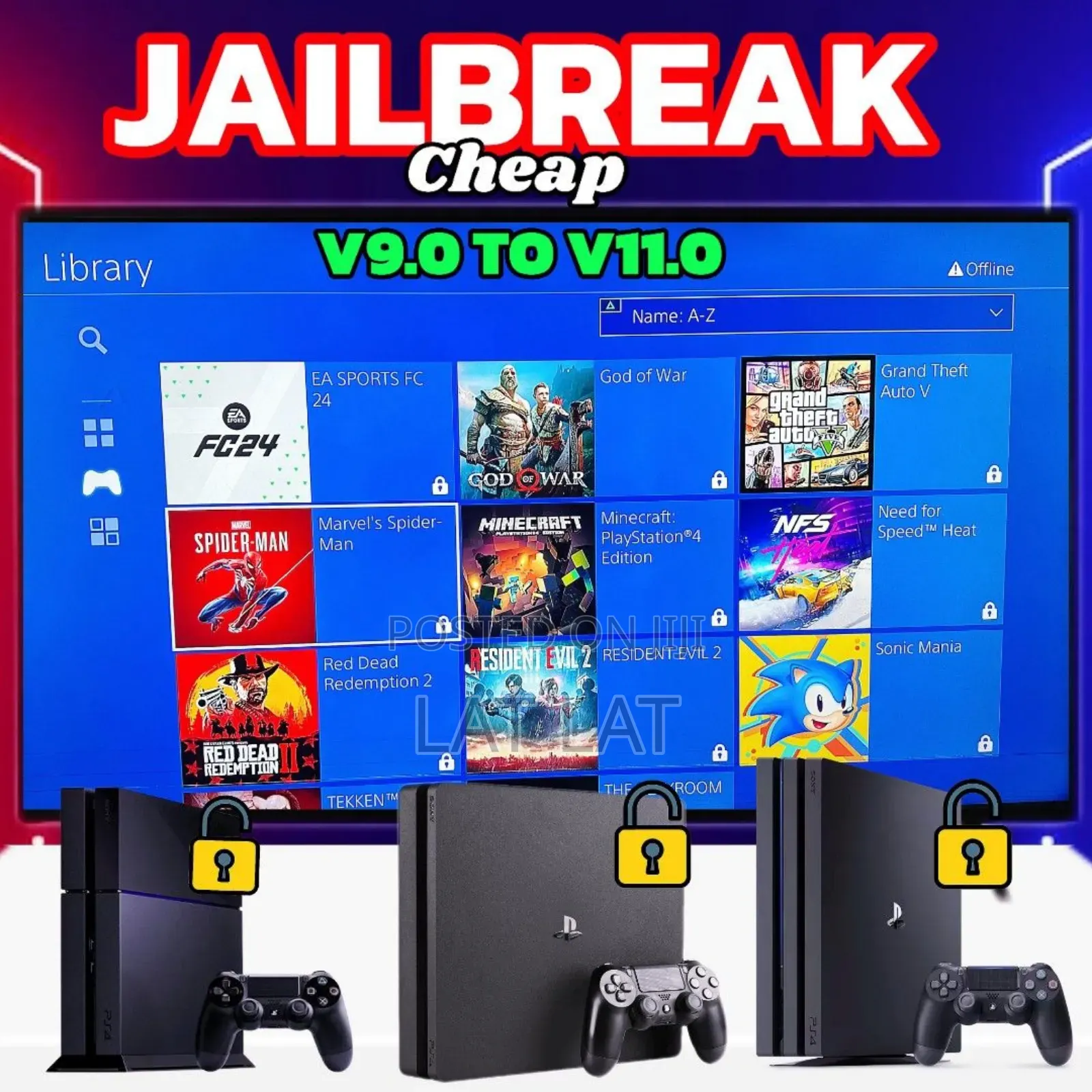Ps4 Jailbreak 13.52 and Below Installation Ready Plus Free Games