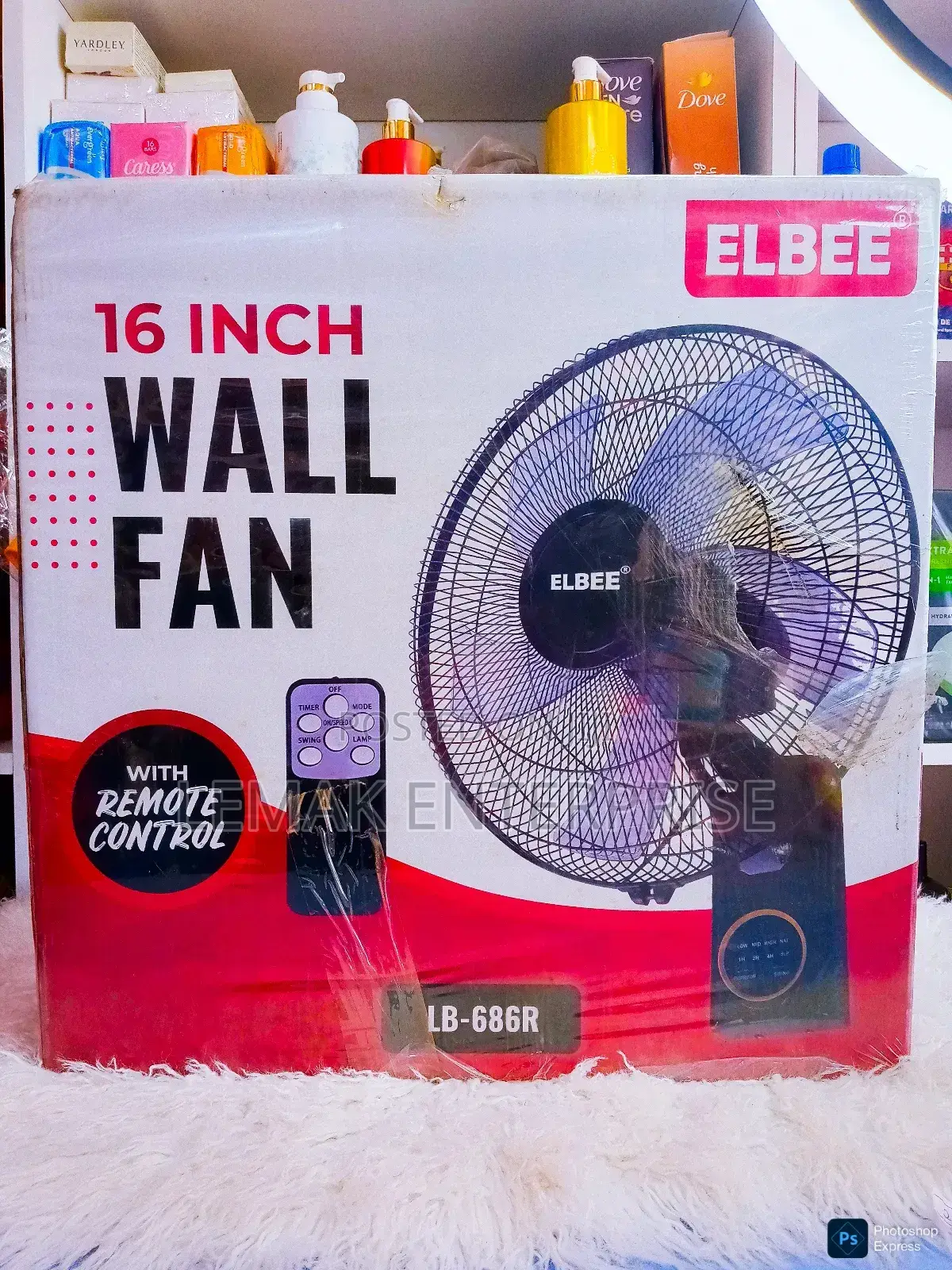 Elbee 16 Inch Wall Fan With Remote Control Lb - 686r