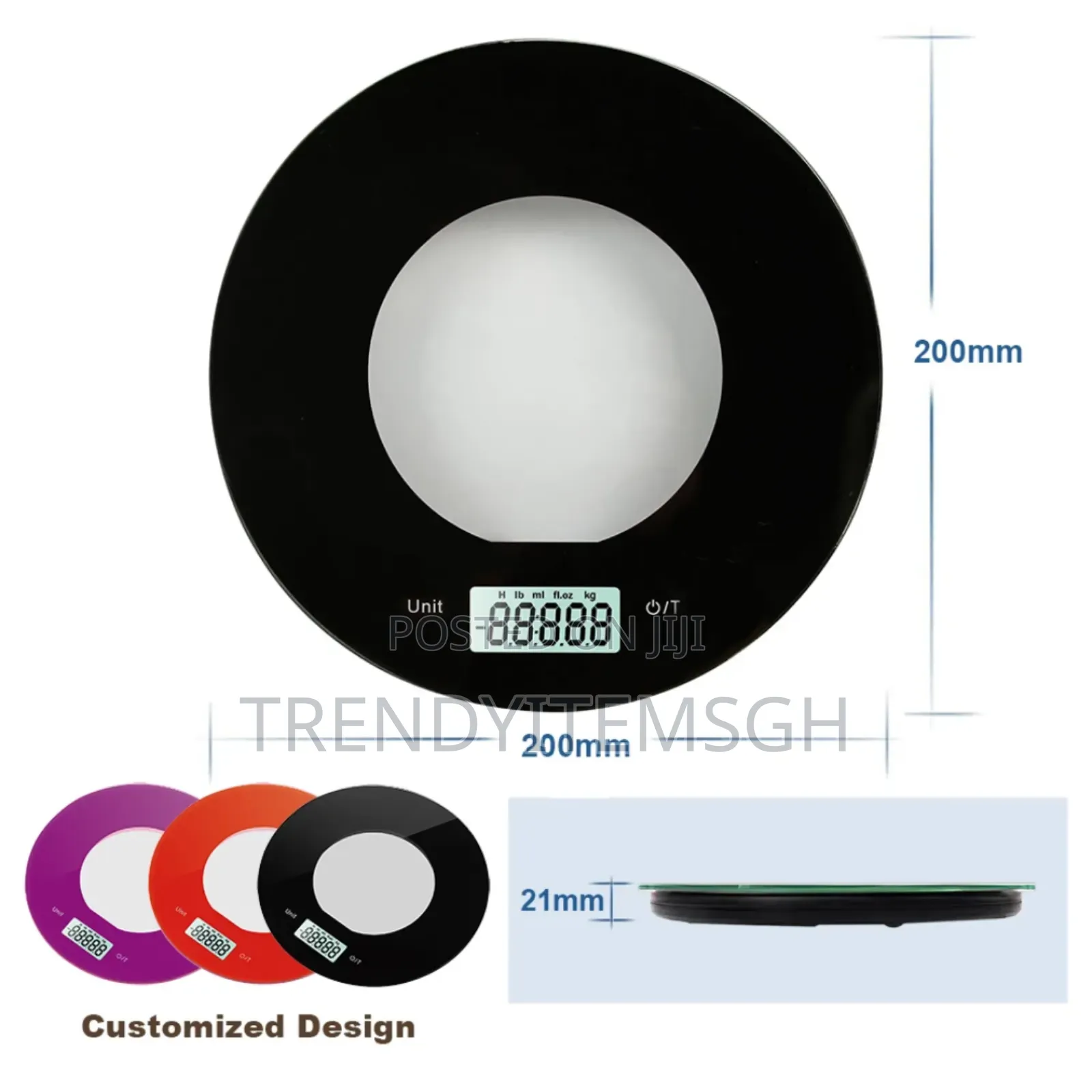 5kg Tempered Glass Digital Kitchen Weighing Scale