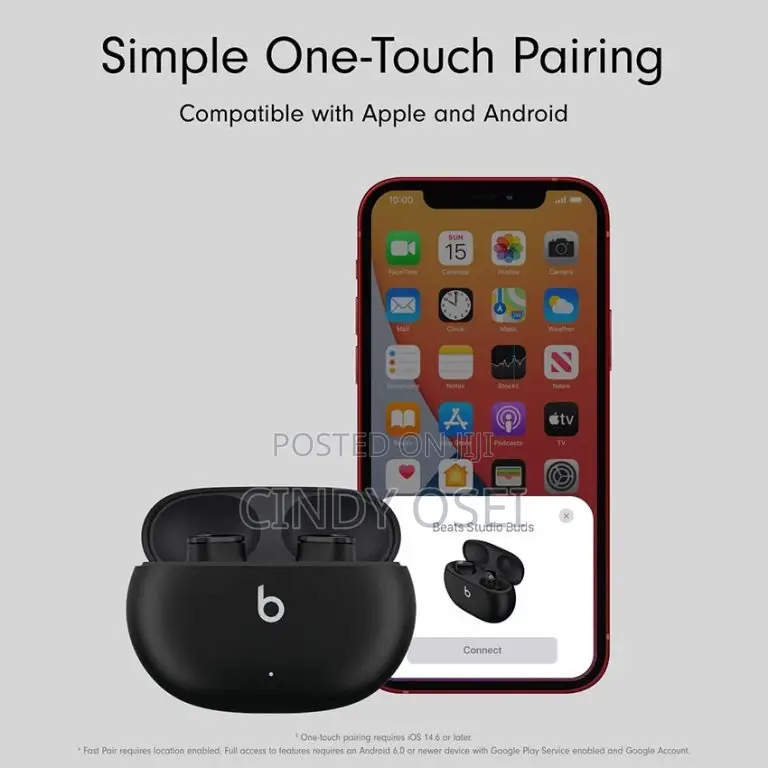Beats Studio Buds True Wireless Noise Cancelling Earphones – Black