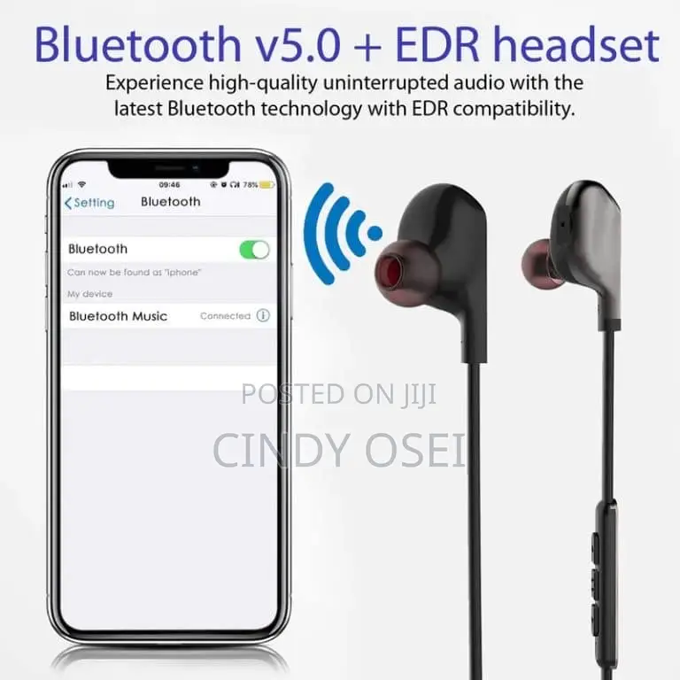 Bluetooth V4.2+Edr Wireless Neckband Earphones