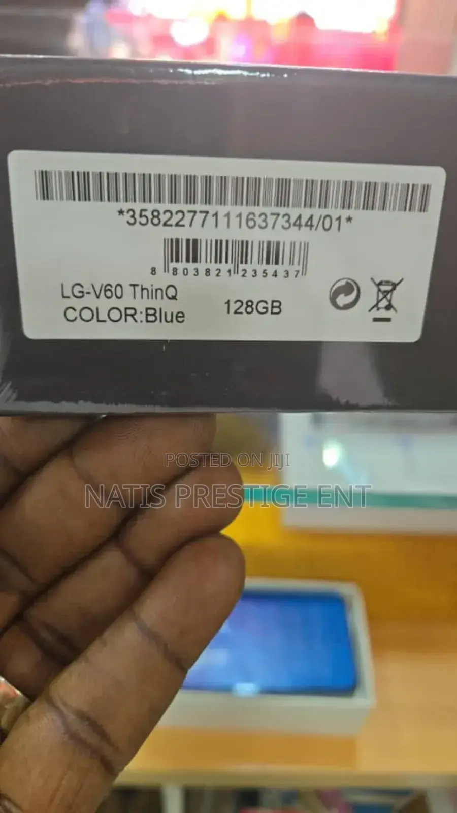 New LG V60 ThinQ 5G 128 GB Black