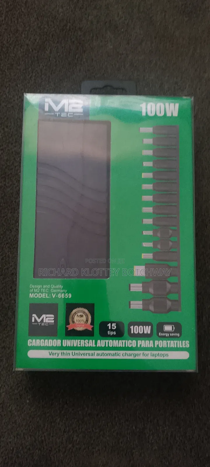 Universal Laptop Charger With 12 Tips