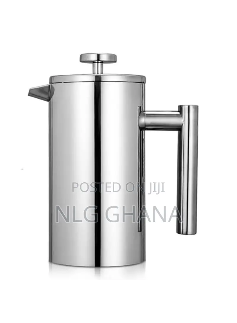 800ml French Press Coffee Maker Stainless Steel Double Walled.